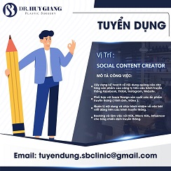 Dr Huy Giang tuyển dụng nhân viên content